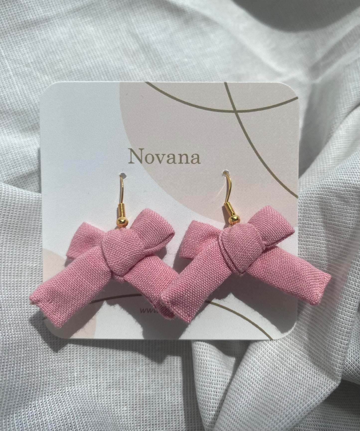 Boucles d’oreilles rose bébé