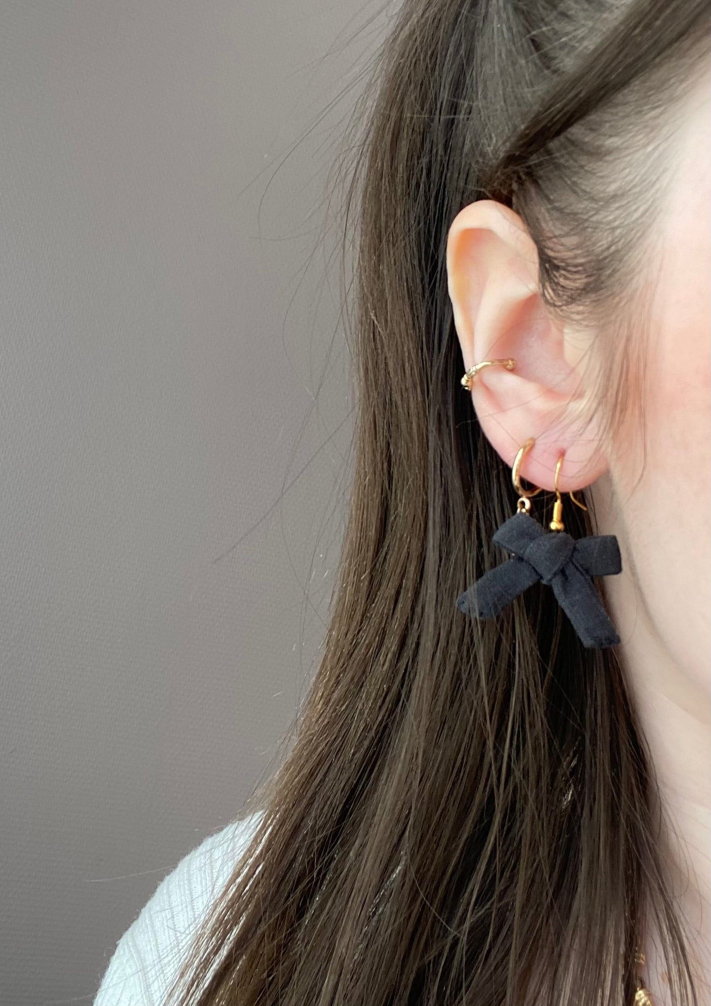 Boucles d’oreilles noires