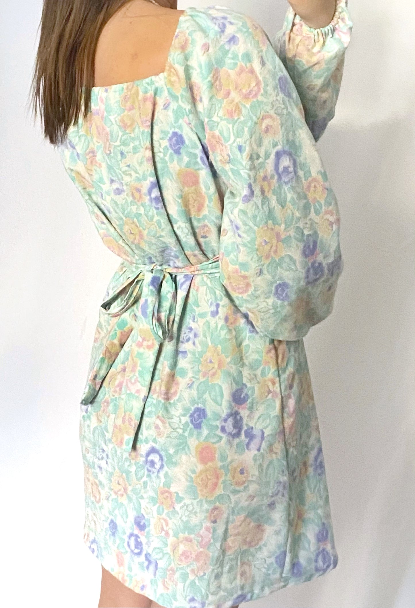 Robe JAY manches longues à fleurs